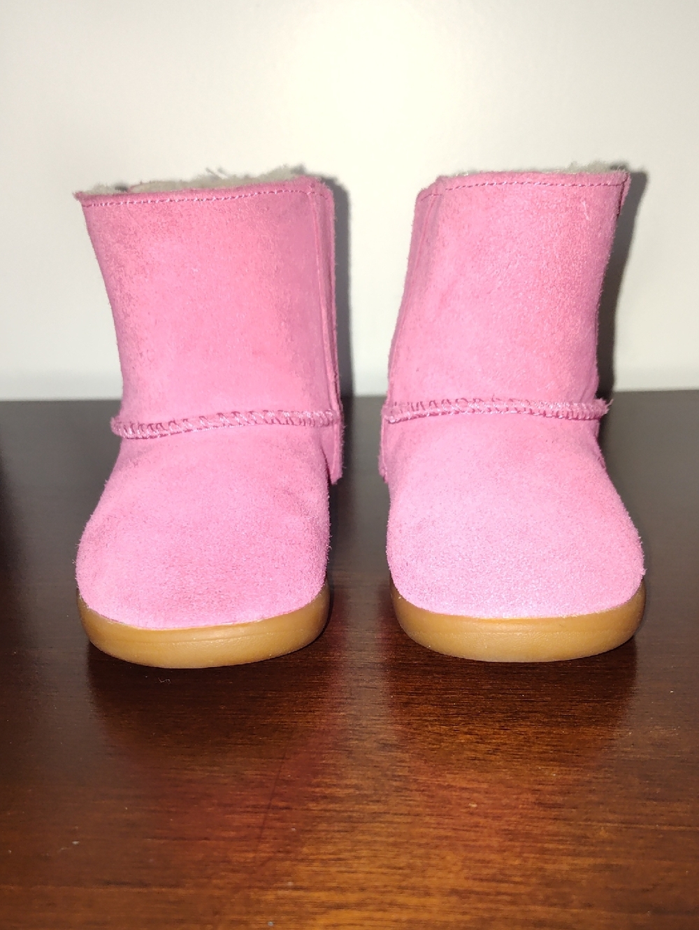 UGG Pink Suede Kids Cozy Boots